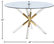 The Helios Dining Table, 48�, Glass and Acrylic, Modern, Round