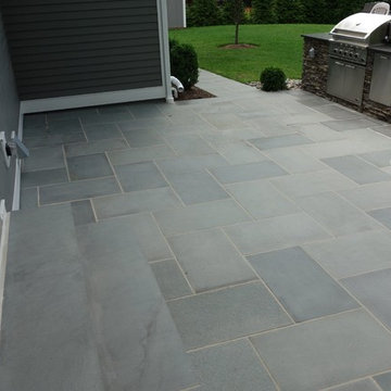 Outdoor Living Space - Bluestone Patio, Kitchen, Fire Pit