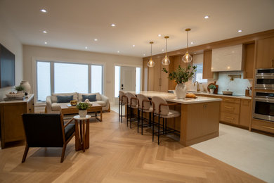 Inspiration for a transitional kitchen remodel in Toronto