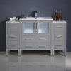 Fresca Torino 54" Gray Modern Bathroom Cabinets With Integrated Sink