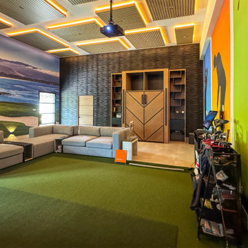 Brenham Trackman Clubhouse. "The real mancave"