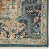 Jaipur Living Elyas Knotted Medallion Blue/Ivory Area Rug, 2'6"x8'