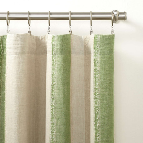 Moon Hills Linen Olive Curtain Panel, 108"