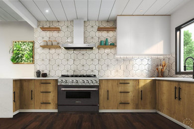 Kitchen, Guest, and Master Bathroom 3D Virtual Design