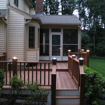 Clancy - deck lighting using low voltage lighted post caps.
