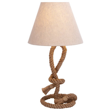 Rustic Brown Jute Rope Table Lamp 67663