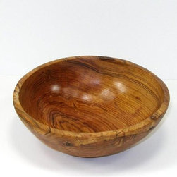 Jedando Handicrafts - 9" Handcarved Olive Wood Bowl, Jedando Handicrafts - Serving And Salad Bowls