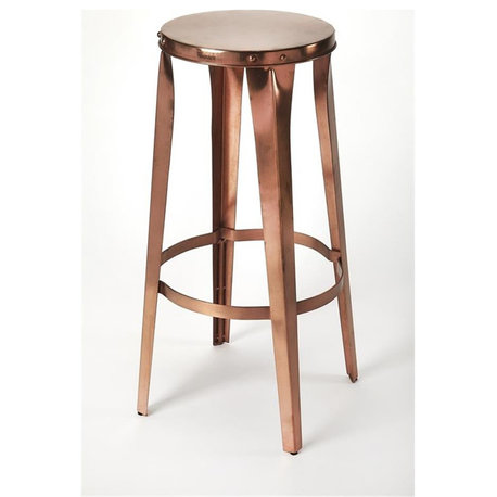 Butler Specialty Ulrich Copper Backless Bar Stool In Copper