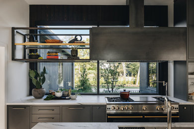 Transitional kitchen photo in Chicago