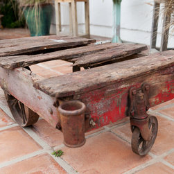 Rail Cart Coffee Table - Coffee Tables