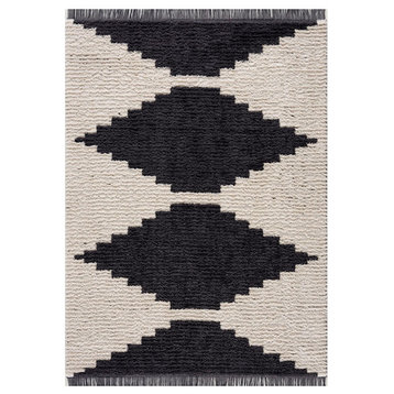 Madison Park Contrasting Transitional Geo Area Rug, 6'x9'