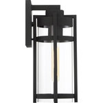 Nuvo Lighting - Nuvo Lighting 60/6572 Tofino - 1 Light Medium Outdoor Wall Lantern - Tofino; 1 Light; Medium Lantern; Textured Black FiTofino 1 Light Mediu Textured Black Clear *UL: Suitable for wet locations Energy Star Qualified: n/a ADA Certified: n/a  *Number of Lights: Lamp: 1-*Wattage:60w T9 Medium Base bulb(s) *Bulb Included:No *Bulb Type:T9 Medium Base *Finish Type:Textured Black