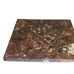 Square Coconut Veneer Lazy Susan - Pantry And Cabinet Organizers