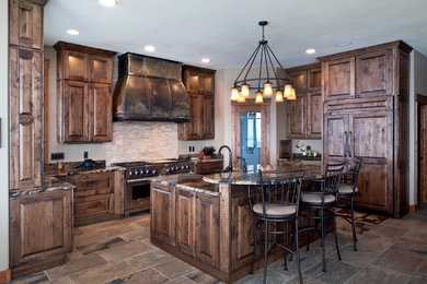 Mountain style kitchen photo in Other