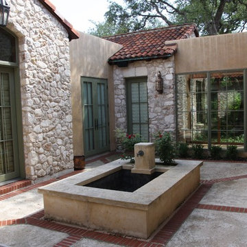 interior courtyard fountain