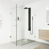 VIGO Bowery Square Spray Head Shower System With Tub Filler, Matte Black