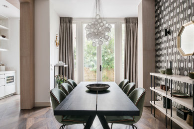 Inspiration for a contemporary dining room remodel in Amsterdam