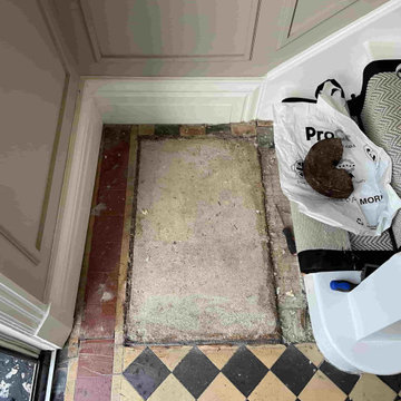Victorian Tiled Hallway Extended and Renovated in Barton-under-Needwood