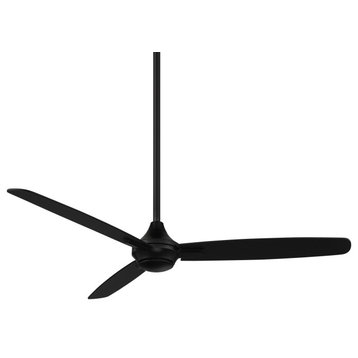 Blitzen Indoor/Outdoor 3-Blade Smart Ceiling Fan, Matte Black, Without Light