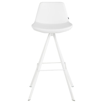 Pera Bar and Counter Stool, White, Bar Height / 29'' Seat Height