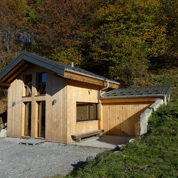 Un chalet contemporain façade sud ouest