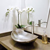 Confucius 19" Vessel Bathroom Sink in Nickel