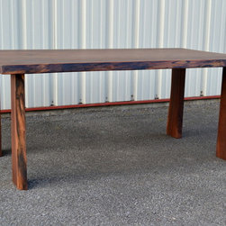 Live Edge Walnut Table with Four Live Edge Legs - Dining Tables