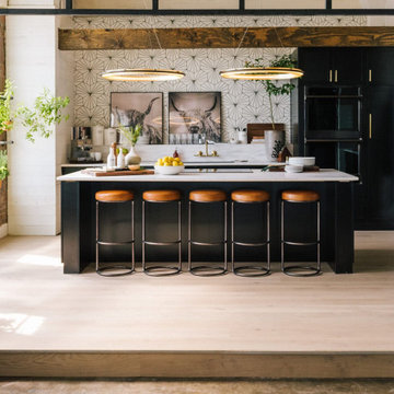 Queer Eye Loft | Victory Hex cement Tile in White + Black