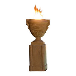 Piage Gas Fire Urn & Pedestal - Fire Pits