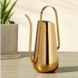 brass watering can | CB2 - Kids Playsets And Swing Sets