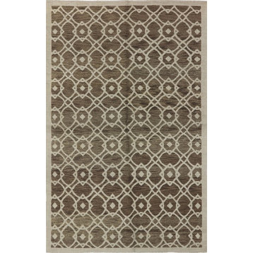 Hand Knotted 5x8 Modern Area Rug, H1219