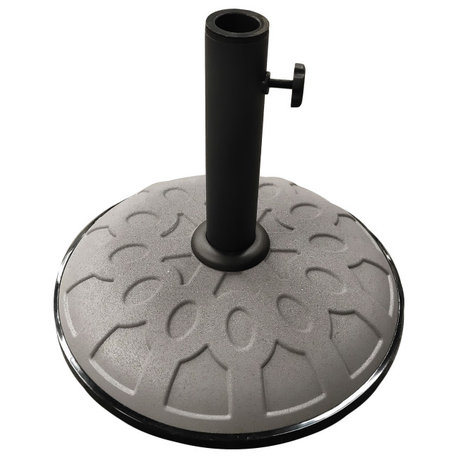 25-Pound Resin Compound Umbrella Base - Grey