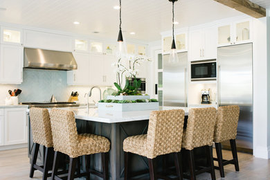 Inspiration for a large coastal kitchen remodel in Los Angeles