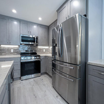 Grey Kitchen Remodel in West Fort Worth TX