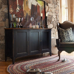 Capel St Johnsbury 440 Darkest Black Area Rug - - Home Decor