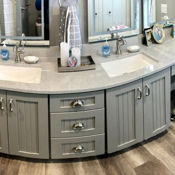 Dura Supreme Craftsman Beaded Cambria Summerhill Painted Cabinets