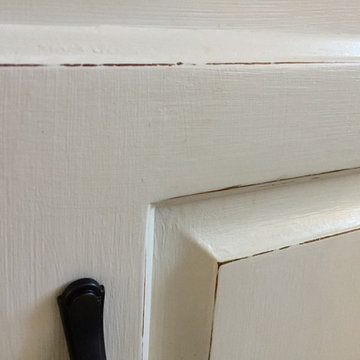 Chalk Painted Kitchen Cabinets