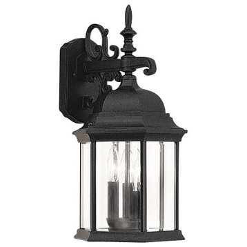 Designers Fountain 2981-BK Devonshire - Three Light Outdoor Wall Lantern