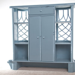 Serving Bar in Gray Bamboo - Products