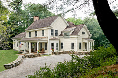 Traditional exterior home idea in New York