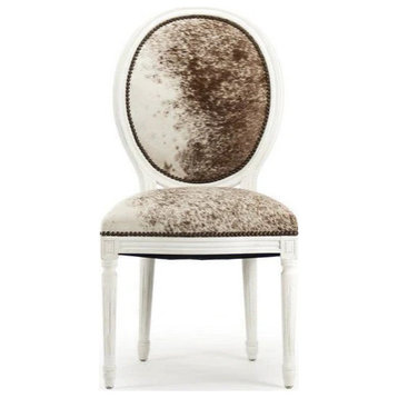 Chezare Cowhide Side Chair