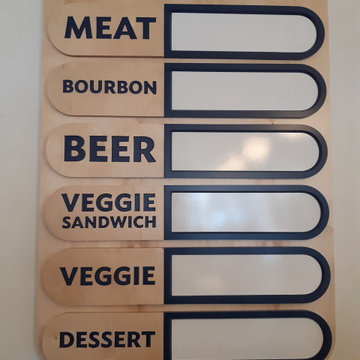 MEAT Restaurant Menu Board