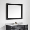 Naples 48" Rectangular Bathroom/Vanity Framed Wall Mirror, Espresso