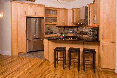 Inspiration for a contemporary kitchen remodel in New York