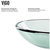 VIGO Crystalline Glass Vessel Bathroom Sink