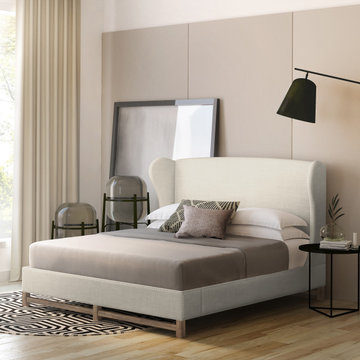 Made to Measure: Herbert Bed in Oyster Linen