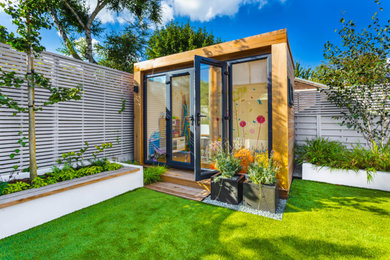 Design ideas for a garden shed and building in Glasgow.