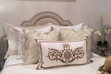 Bedroom - shabby-chic style bedroom idea in Other