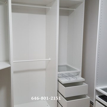 Custom PAX Wardrobe Install _ Inside Walk-in Closet