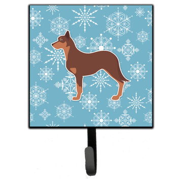 Winter Snowflake Australian Kelpie Dog Leash Or Key Holder Bb3529Sh4